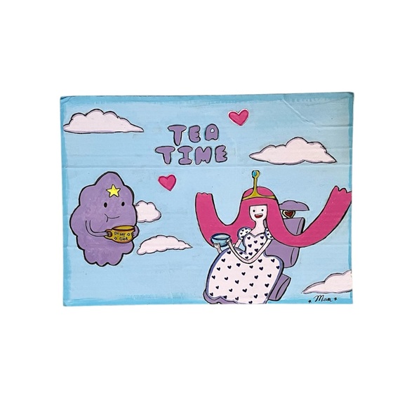 Adventure time Princess bubblegum & lumpy space princess tea time art piece - Picture 3 of 16